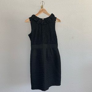 Black Muti Textured Dress